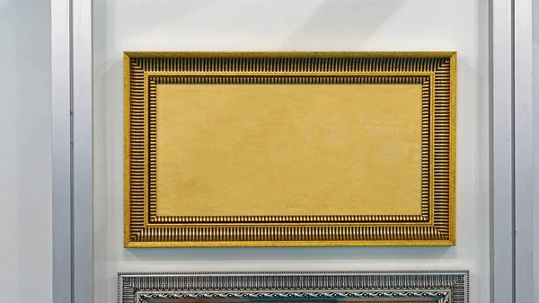 Panoramic Picture Frame Gold Color — Stock Photo, Image