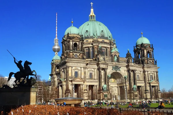 Berliner Dom Famosa Catedral Histórica Berlim — Fotografia de Stock