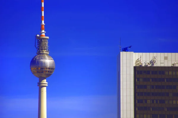 Tour Télévision Fernsehturm Dans Partie Orientale Berlin Allemagne — Photo