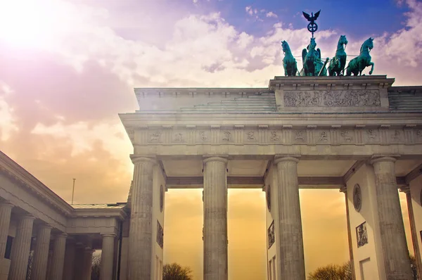 Brandenburgi Kapu Berlinben Németországban — Stock Fotó