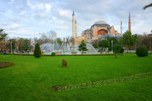 Konstantinápoly Egykori Katedrálisa Hagia Sophia Században Épült Míg Napjainkban Múzeum — Stock Fotó