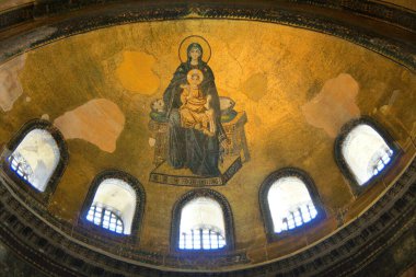 Modern İstanbul, Kostantinople 'daki Ayasofya Müzesi' nin ayrıntıları