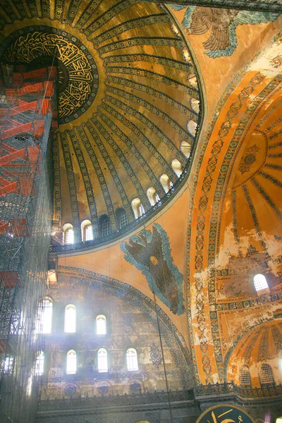 Magnificent Dome Hagia Sophia Constantinople Modern Istanbul — Stock Photo, Image