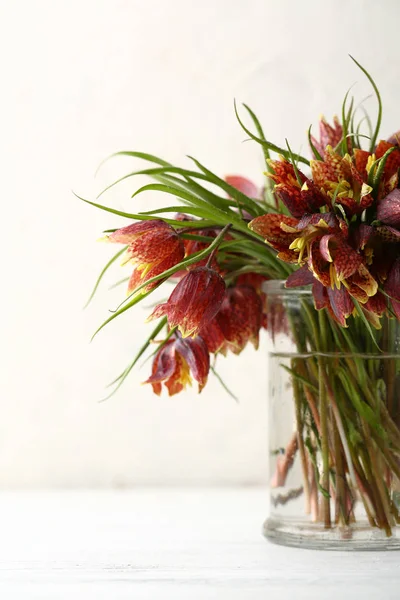 Wilde Tulpen Boeket Vaas — Stockfoto