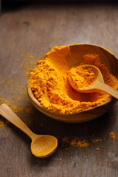 Curry Turmeric Powder Food Close — Stock Photo, Image