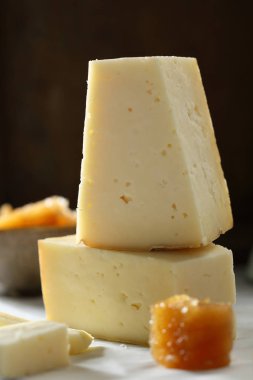 Rustik peynir ve honeyconb, çiftçi gıda