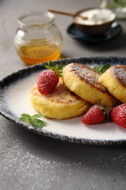 Kahvaltı süzme peynir krep, gıda yakın çekim