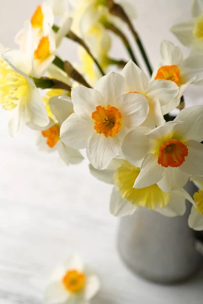 Весенние Цветы Кувшине Пасхальный Праздник — стоковое фото