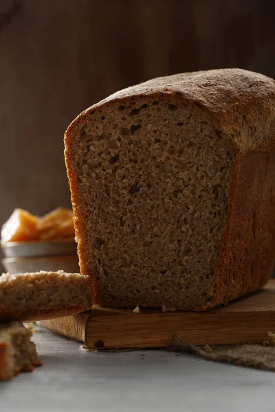 Loaf Rye Bread Close — Stock Photo, Image
