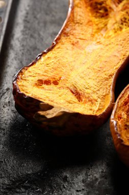 Kavrulmuş kabak yakın çekim