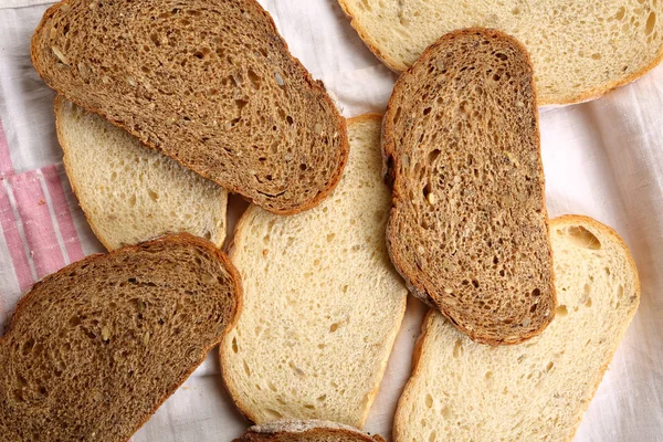 Rye Wheat Bread Slice — Stock Photo, Image