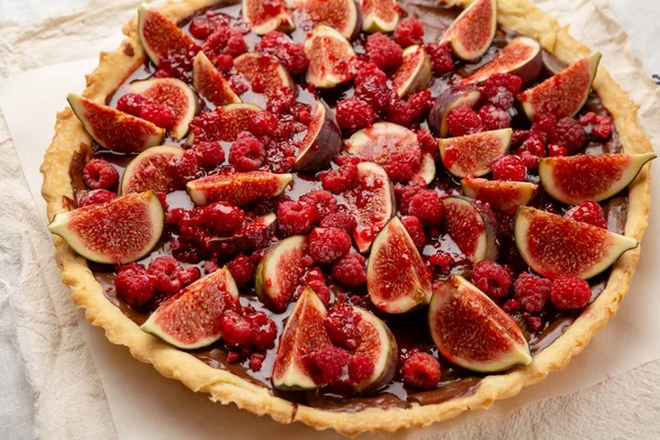 Homemade Sweet Pie Fruits — Stock Photo, Image