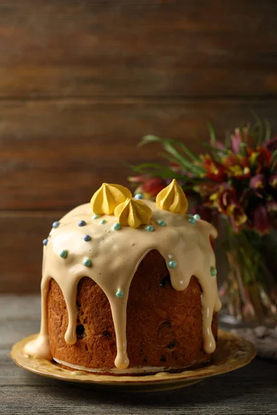 Traditionele Pasen Cake Concept Vakantie — Stockfoto