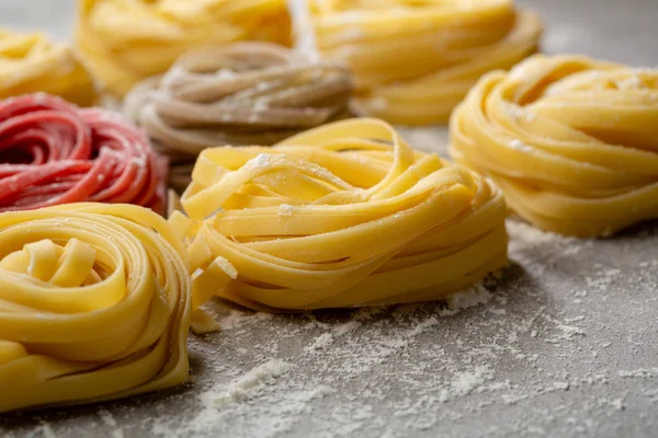 Traditionell Italiensk Pasta Närbild — Stockfoto