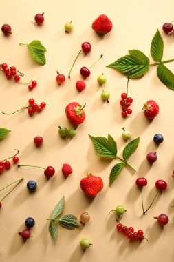 Taze yaz meyveleri arka plan