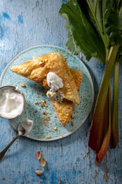 Taze bahar pastaları Üstten Görünüm