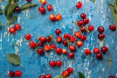 Üstten Görünüm taze kiraz