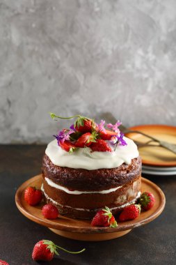 Berry ile yaz rustik kek