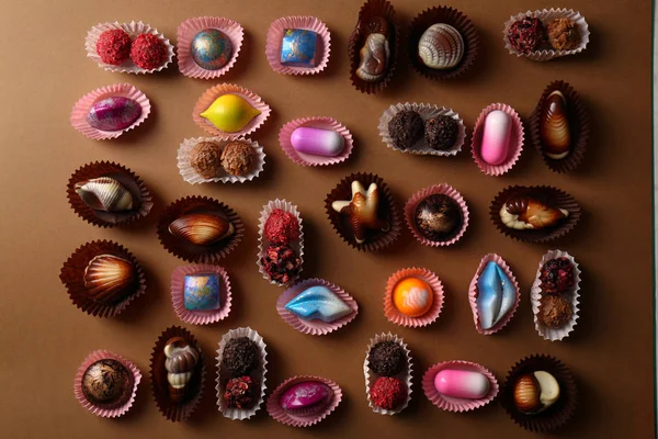 Collection bonbons et truffes ci-dessus — Photo