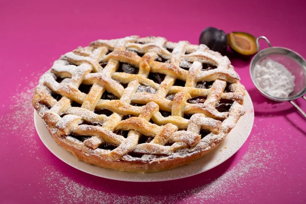 Dulce pastel de verano, comida de cerca — Foto de Stock