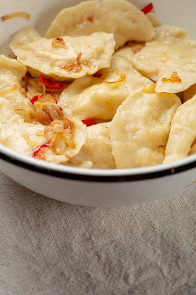 Dumpling with potato in bowl — Stock Photo, Image