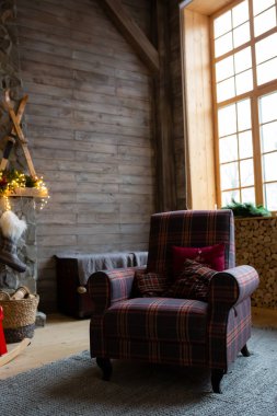 Yangın yeri ile Noel iç arka plan