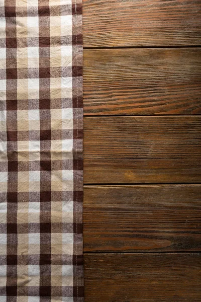 Rustic Wooden Vintage Table Surface Kitchen Textile — Stock Photo, Image