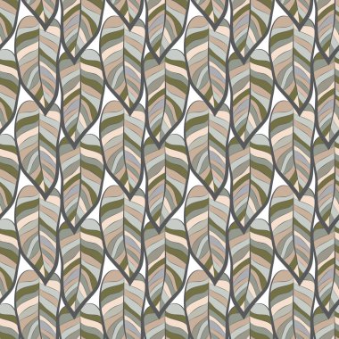 Dünyevi tonları yaprak Dikişsiz desen duvar kağıdı