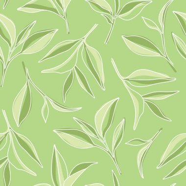 Matcha Yeşil Çay Yeşil Arka Plan Üzerinde Grafik Desen Bırakır