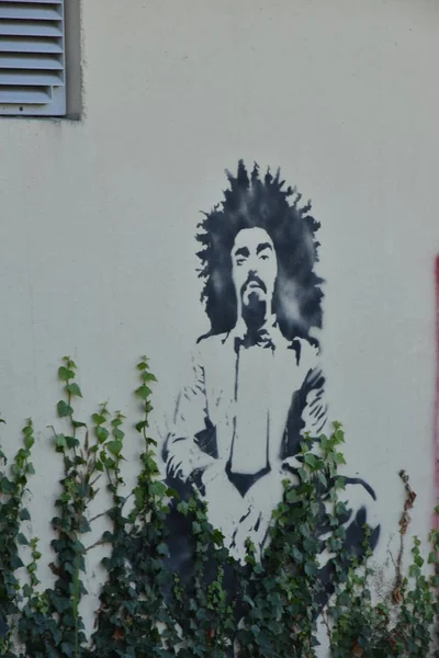 Caparezza 'nın grafitisi, ünlü İtalyan şarkıcı.