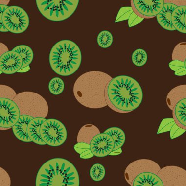 Kahverengi arkaplan ile kivi pürüzsüz desen