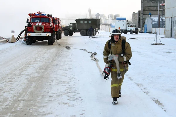 Surgut Gres Lutte Contre Les Incendies Partie 134 Surgut Russie — Photo