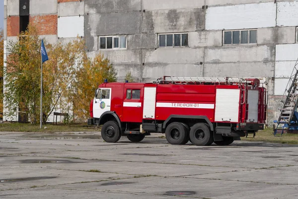 Surgut Gres Bölüm 134 Yangın Söndürme Surgut Rusya Federasyonu 2018 — Stok fotoğraf