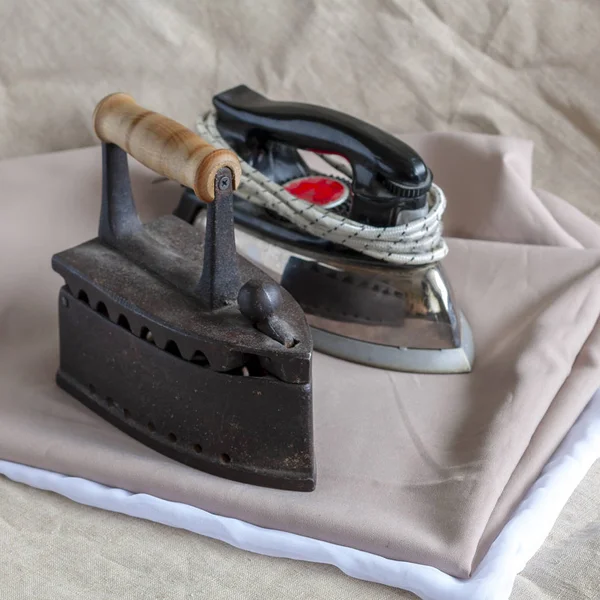Old Ironing Irons Last Centuries — Stock Photo, Image