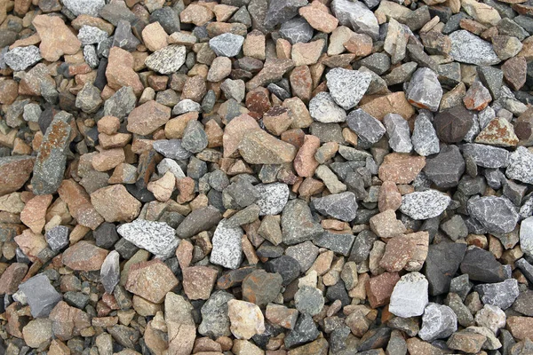 Background Image Form Scattered Stones Crushed Stone — Stock Photo, Image