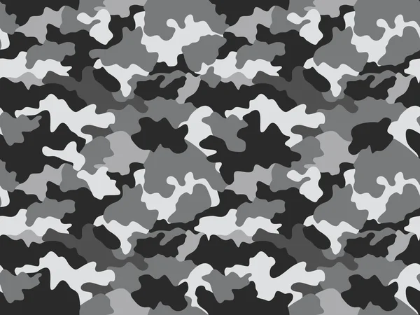 Camouflage background in gray tones, seamless. Military fashion abstract geometric texture.