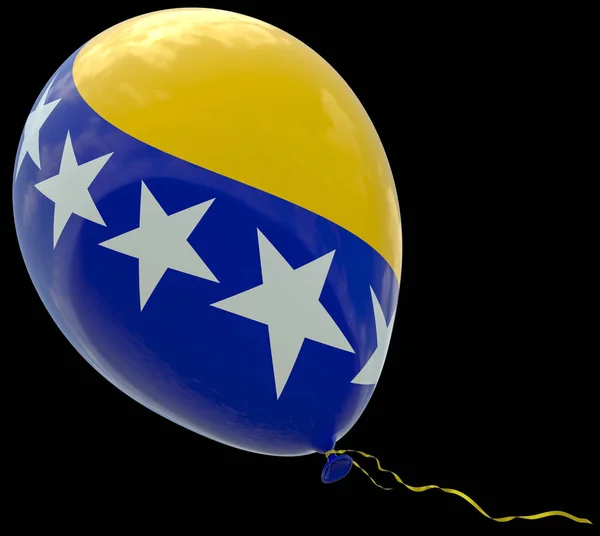 Globo Con Imagen Bandera Del Estado Bosnia Herzegovina Renderizaciones Ilustraciones —  Fotos de Stock