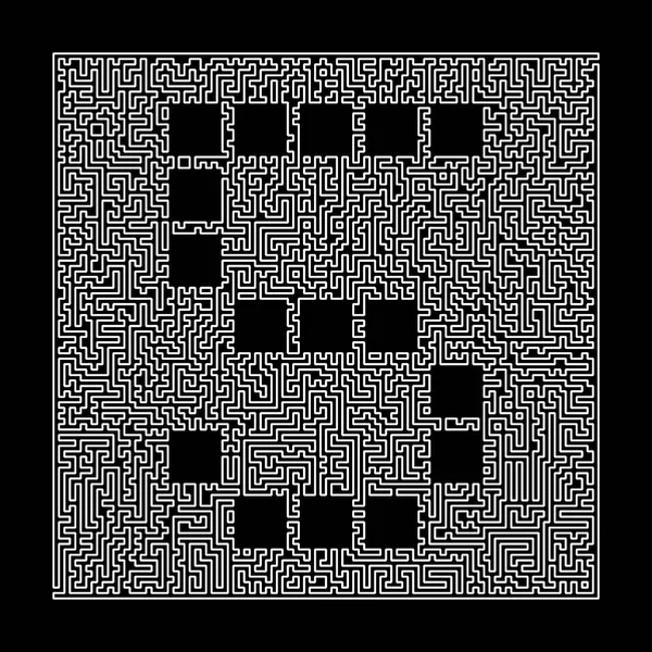 5 numaralı labirent çerçeve. Labirent teknik harfler doğrusal s — Stok fotoğraf