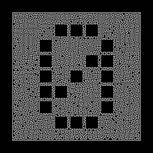 迷宫框架中的数字0。在迷宫的风格数字。拉比 — 图库照片