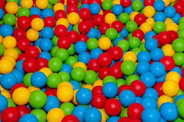 Background of many colored plastic balls. — Stock Photo, Image