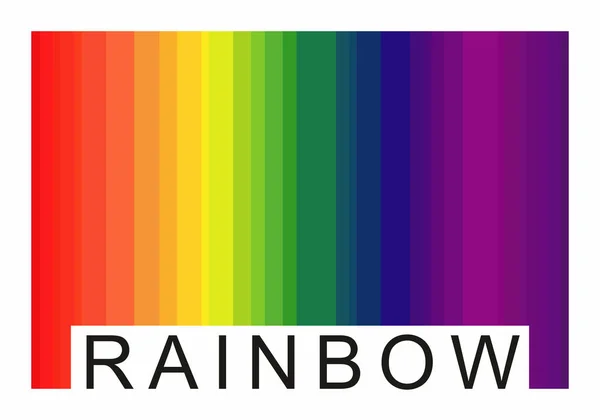 Rektangeln i form av regnbåge spektrum. — Stockfoto