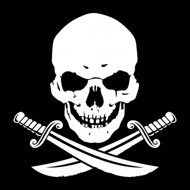 Jolly Roger, çapraz hançerli kafatası