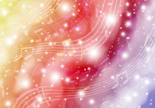 Space music. Abstract background with fantastic space and musica — Stock Photo, Image