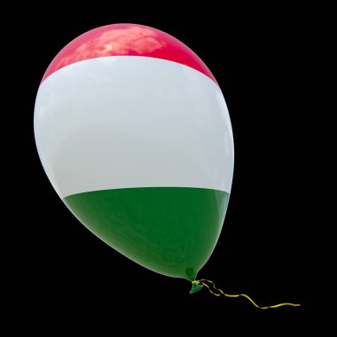 Bir Avrupa Birliği üyesi devletin bayrağı balonda resmedildi. Balon wi