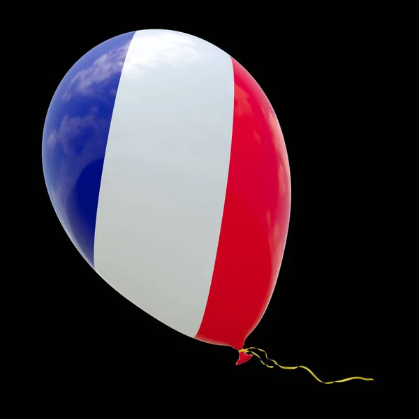 The flag of an EU member state depicted on a balloon. Balloon wi — Stock Photo, Image