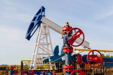 Petrol pompası Jack boşta. Petrol, gaz endüstrisi. 