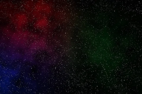 有恒星和彩色星云的外层空间。 创建的背景 — 图库照片