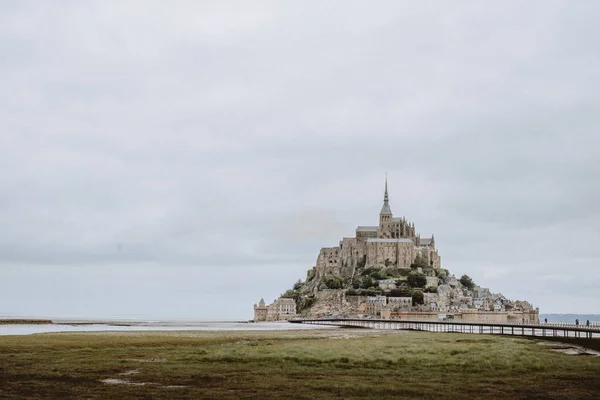 Mont Saint Michel Franciaország Európa — Stock Fotó