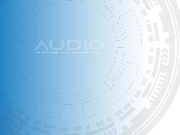 Ses dans Dj müzik kayıt stüdyo amblem Logo Logo, ses dalga kavramı,