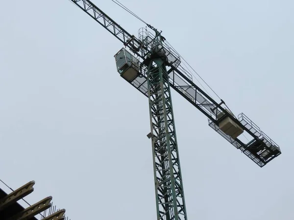 Construction Crane White Background — Stock Photo, Image